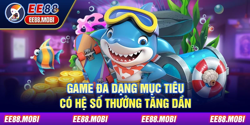 Game đa dạng mục tiêu có hệ số thưởng tăng dần